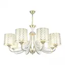 Люстра подвесная Arte Milano Florentia-3387 320Вт E27 белый 303387/8 Wh/Gd