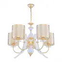 Люстра подвесная Arte Milano Florentia-6067 200Вт E27 белый 306067/5 Wh/Gd
