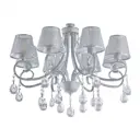 Люстра подвесная Arte milano Amalfi-7146 337146/8 wt+sl 8 ламп 16 м² цвет белый