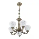 Люстра подвесная Arte milano Am343659/5 ab 5 ламп 10 м² цвет бронза