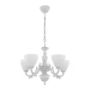 Люстра подвесная Arte milano Am343837/5 wt+sl 5 ламп 10 м² цвет белый