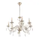 Люстра подвесная Arte milano Am346179/8 cg 8 ламп 16 м² цвет бежевый