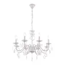 Люстра подвесная Arte milano Am346179/8 wt+sl 8 ламп 16 м² цвет белый