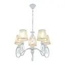 Люстра подвесная Arte milano Am347203/5 wt+g 5 ламп 10 м² цвет белый