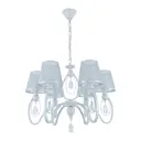 Люстра подвесная Arte milano Am347203/6 wt+sl 6 ламп 12 м² цвет белый