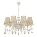 Люстра подвесная Arte milano Am347620/10 wt+g 10 ламп 20 м² цвет белый