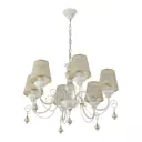 Люстра подвесная Arte milano Am347620/6 wt+g 6 ламп 12 м² цвет белый