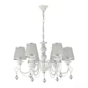 Люстра подвесная Arte milano Am347620/6 wt+sl 6 ламп 12 м² цвет белый