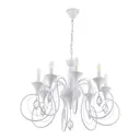 Люстра подвесная Arte milano Am349920/8 wt 8 ламп 16 м² цвет белый