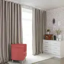 Штора на шторной ленте блэкаут 4300952 250x265 см цвет серебристый