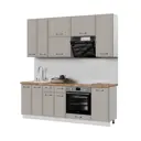 Кухонный гарнитур Стендмебель Индира УТ000588051 220x237x60 см ЛДСП цвет белый, дюна