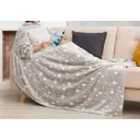 Плед Этель с рукавами светящийся в темноте 9021381, 150x200 см, флис, серый