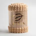 Плед Этель Клетка 200x220 см цвет бежевый флис 240гр/м2 100% полиэстер