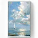 Картина в раме Postermarket Море 70х110 см
