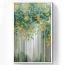 Картина в раме Postermarket Загадочный лес 70х110 см