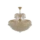 Люстра подвесная Arti lampadari gold Pompei e 1.5.60.100 g 10 ламп 22.2 м² цвет прозрачный золотой