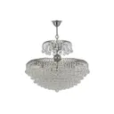 Люстра подвесная Arti lampadari nickel Pompei e 1.5.80.100 n 16 ламп 25.1 м² цвет прозрачный никель