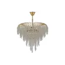 Люстра подвесная Arti lampadari Ferla e 1.5.46.105 g 8 ламп 17.8 м² цвет прозрачный золотой