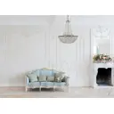 Люстра подвесная Arti lampadari Todi e 1.5.50.100 g 6 ламп 20 м² цвет золото прозрачный