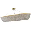 Люстра подвесная Arti lampadari Milano e 1.5.120x30.102 g 10 ламп 22.2 м² цвет золотистый