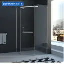 Душевой уголок Veconi Rovigo 363762 прямоугольный 80x80см серебро профиль эффект стекла прозрачный