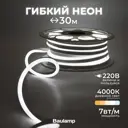 Гибкий неон Baulamp 53013 120 диод/м 7 Вт/м 220 В IP67 30 м нейтральный белый свет