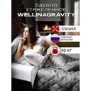Одеяло утяжеленное Wellinagravity Gravity 172x205 10 кг WGS-18, цвет темно-серый, стеклянные микрошарики, полиэфирное волокно