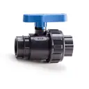 Кран шаровой прямой РТП DN50 PN16 2" ВР полипропилен ручка флажок