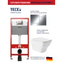 Комплект инсталляция с унитазом Tece 9400412ES0110 цвет белый
