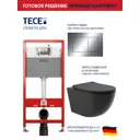 Комплект инсталляция с унитазом Tece 9400412O0140 цвет черный
