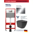 Комплект инсталляция с унитазом Tece 9400412OV0240 цвет черный
