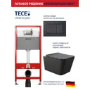 Комплект инсталляция с унитазом Tece 9400414Q0140 цвет черный