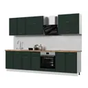 Кухонный гарнитур Стендмебель Индира УТ000587957 300x217x60 см ЛДСП цвет белый, сланец