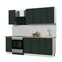 Кухонный гарнитур Стендмебель Индира УТ000588054 180x217x60 см ЛДСП цвет белый, сланец