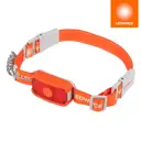 Фонарь налобный Ledvance аккумуляторный встроенные светодиоды/led cob 300 лм 3.8 Вт цвет оранжевый/серебристый