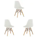 Стул кухонный Стулбержи со спинкой Eames Mesh 3 шт белый