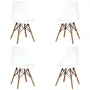 Стулья для кухни Стулбержи Eames 4 шт со спинкой белый