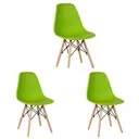 Стулья для кухни Стулбержи Eames 4 шт со спинкой зеленй