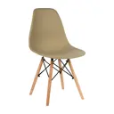 Стул кухонный Стулбержи со спинкой Eames 1 шт кофе с молоком