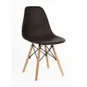 Стул кухонный Стулбержи со спинкой Eames 1 шт горький шоколад