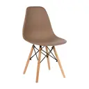Стул кухонный Стулбержи со спинкой Eames 1 шт латте