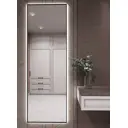 Зеркало с подсветкой One Mirror в алюминиевой раме настенное 180х70см свет холодный белый цвет черное