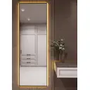 Зеркало с подсветкой One Mirror в алюминиевой раме настенное 200х70см свет теплый белый цвет черное