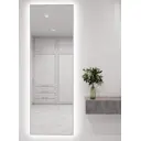 Зеркало с подсветкой One Mirror в алюминиевой раме настенное 190х70см свет холодный белый цвет серебро