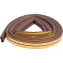 Уплотнитель для окон и дверей Axton D-профиль 6М цвет коричневый