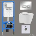 Комплект инсталляция с унитазом Iberica blanca IB001.BRA.234.213 цвет белый