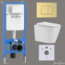Комплект инсталляция с унитазом Iberica blanca IB001.BRA.234.1150 цвет белый