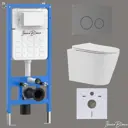 Комплект инсталляция с унитазом Iberica blanca IB001.BRA.234.8180 цвет белый