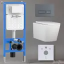 Комплект инсталляция с унитазом Iberica blanca IB001.TLA.234.218 цвет белый