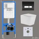 Комплект инсталляция с унитазом Iberica blanca IB001.TLA.234.2211 цвет белый